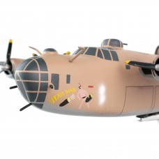 Daron Worldwide Consolidated B-24D Liberator Ploesti Raid Model Airplane - Pink   